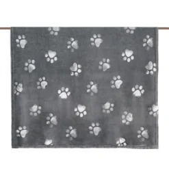 Printed Super Soft Throw- Paw Design - 125x150cm
