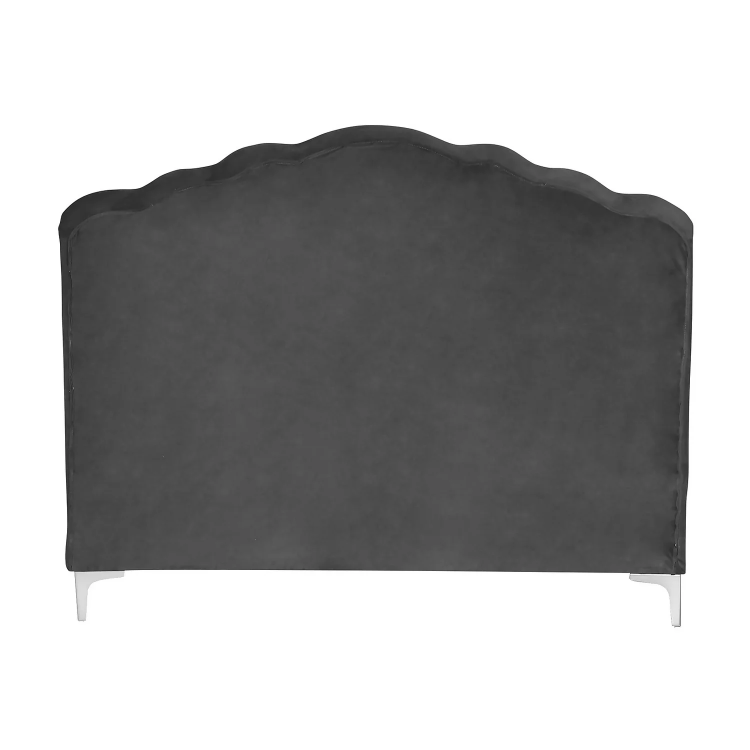 Sophia Scallop Double Bed - Grey 5 Sophia Scallop Double Bed - Grey - Image 5