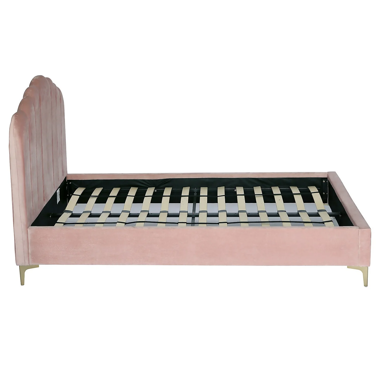 Sophia Scallop Double Bed - Blush 5 Sophia Scallop Double Bed - Blush - Image 5