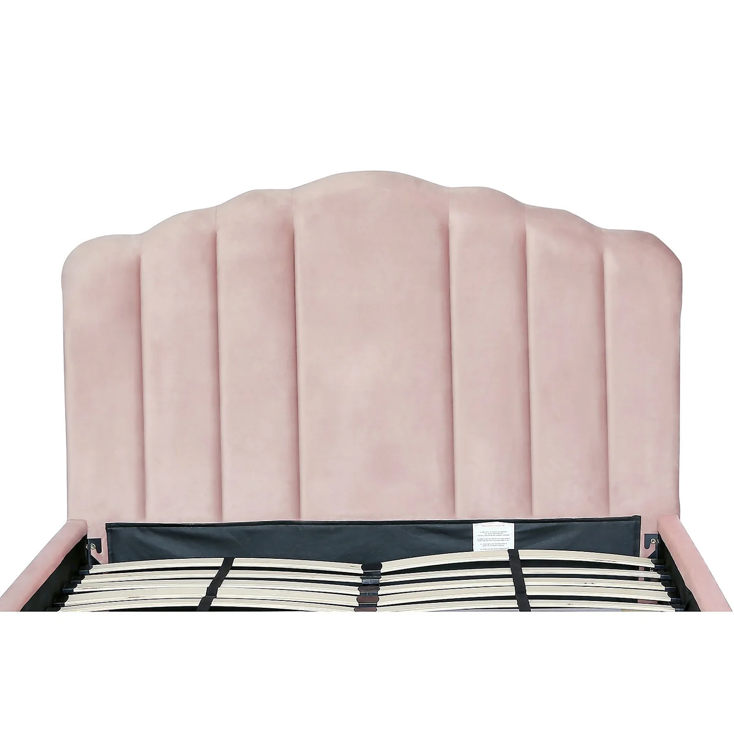 Sophia Scallop Double Bed - Blush 7 Sophia Scallop Double Bed - Blush - Image 7