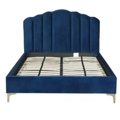 Sophia Scallop Double Bed - Navy -Curver Shop 13163858 4834918700753733