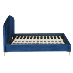 Sophia Scallop Double Bed - Navy -Curver Shop 13163858 9154918700780742