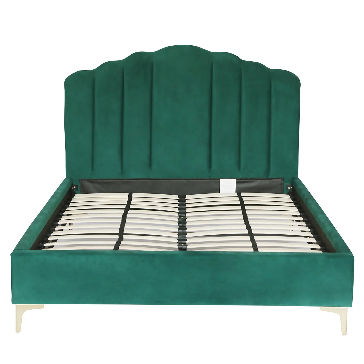 Sophia Scallop Double Bed - Emerald 3 Sophia Scallop Double Bed - Emerald - Image 3