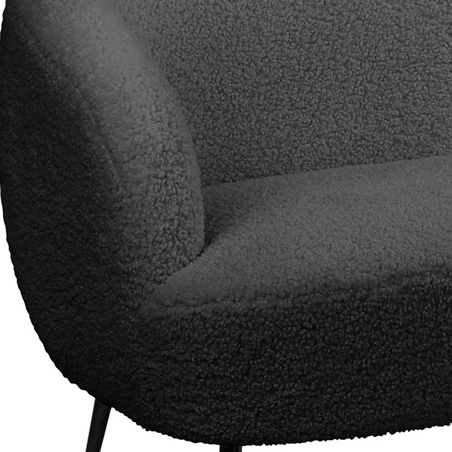 Tori Boucle Tub Sofa - Black 5 Tori Boucle Tub Sofa - Black - Image 5