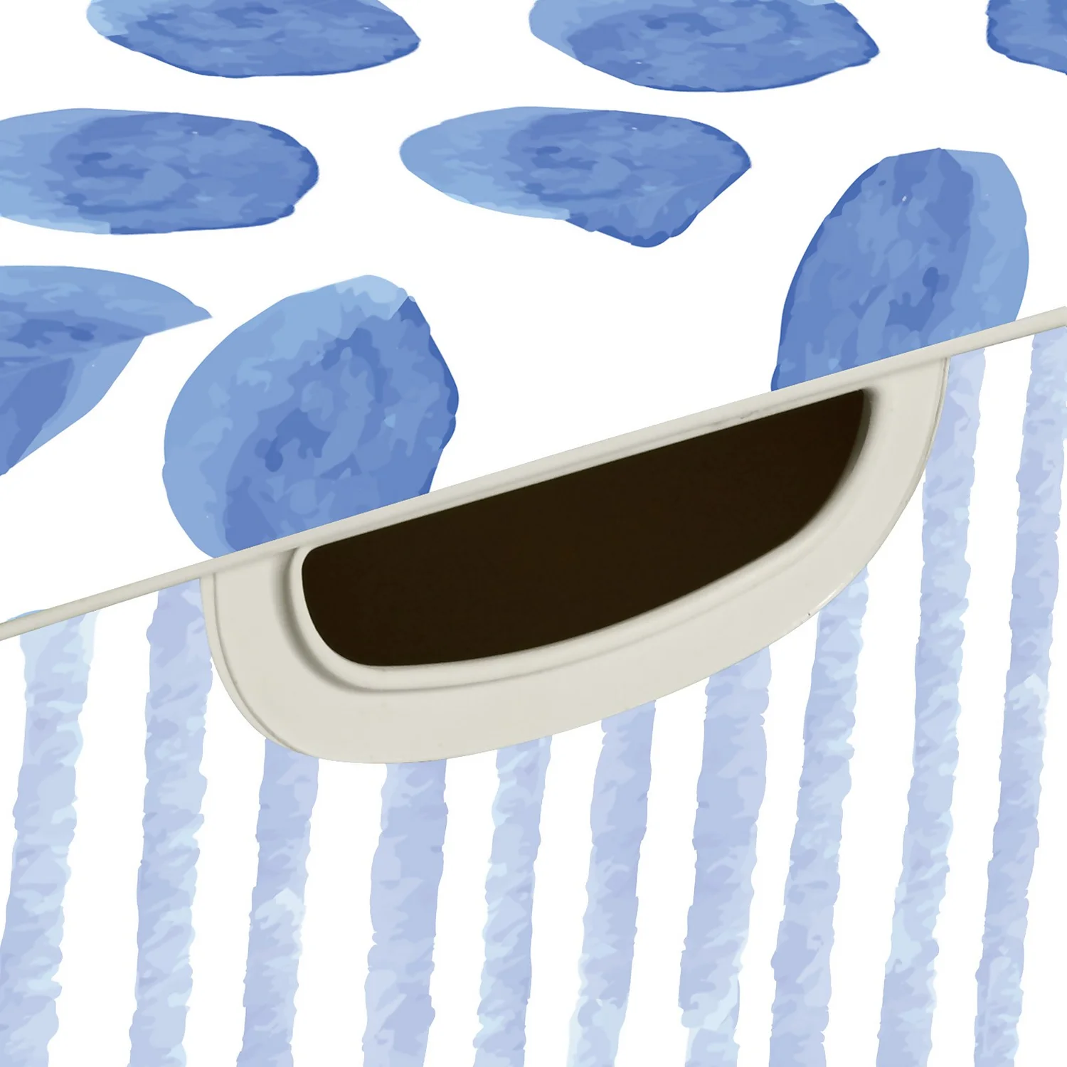 Curver Stockholm Coastal Deco Storage Box - Blue & White - 22L 3 Curver Stockholm Coastal Deco Storage Box - Blue & White - 22L - Image 3