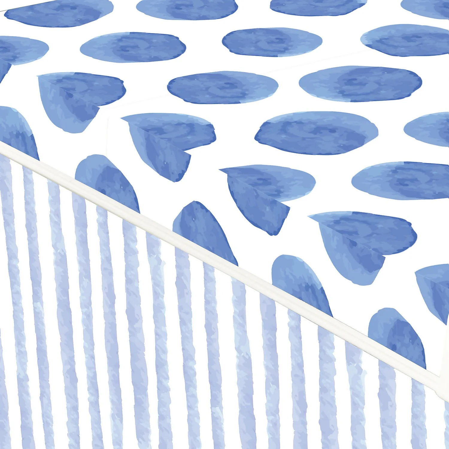 Curver Stockholm Coastal Deco Storage Box - Blue & White - 22L 4 Curver Stockholm Coastal Deco Storage Box - Blue & White - 22L - Image 4