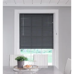 Aluminium Venetian Blind - Charcoal - 120x160cm