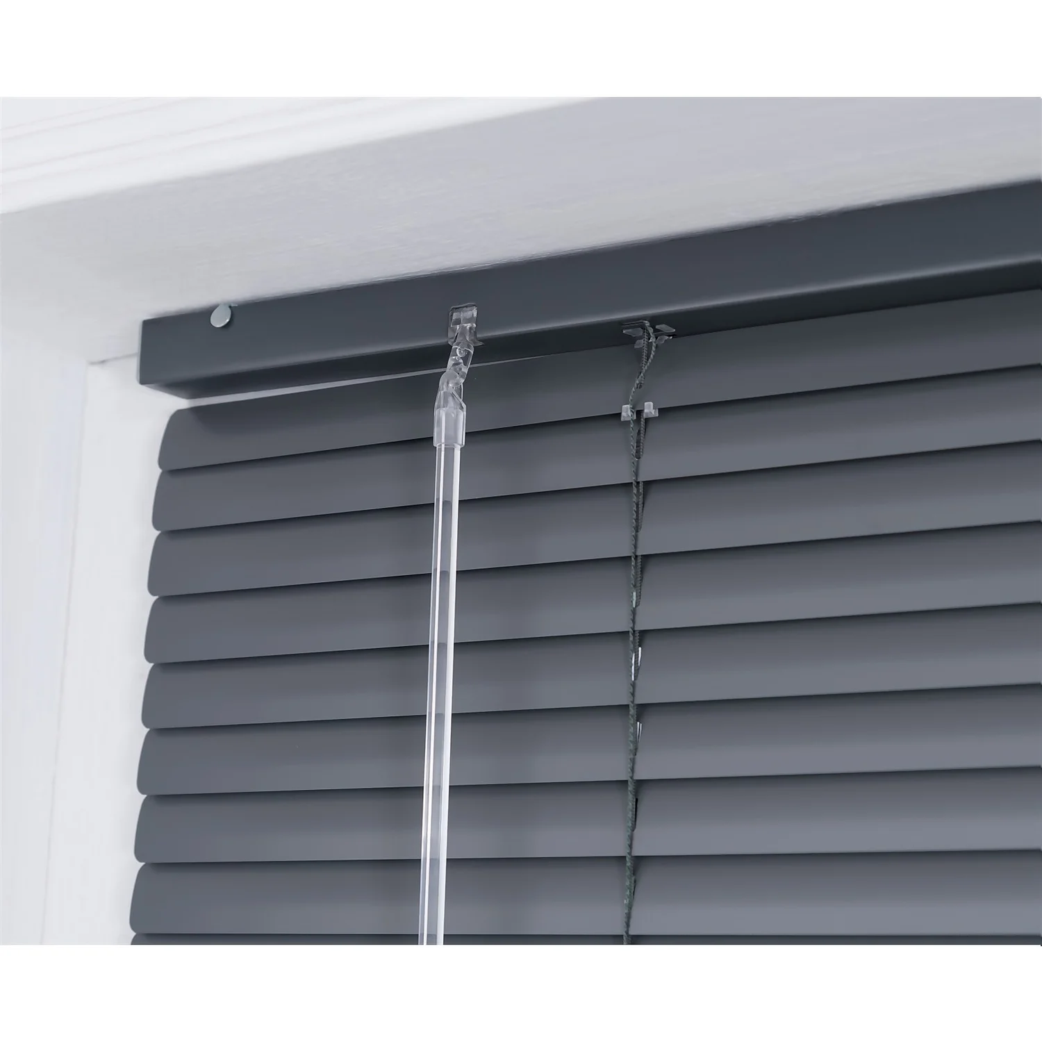Aluminium Venetian Blind - Charcoal - 150x160cm 3 Aluminium Venetian Blind - Charcoal - 150x160cm - Image 3