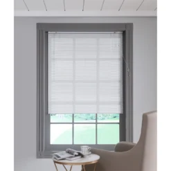 Aluminium Venetian Blind - White - 150x160cm