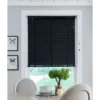 50mm Wood Venetian Blind - Black - 80x130cm