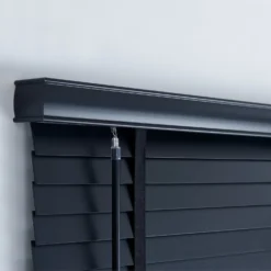 50mm Wood Venetian Blind - Black - 80x160cm 9 50mm Wood Venetian Blind - Black - 80x160cm -Curver Shop 13206118 4934884213721299