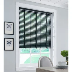 50mm Wood Venetian Blind - Black - 130x160cm -Curver Shop 13206122 4884884215453601