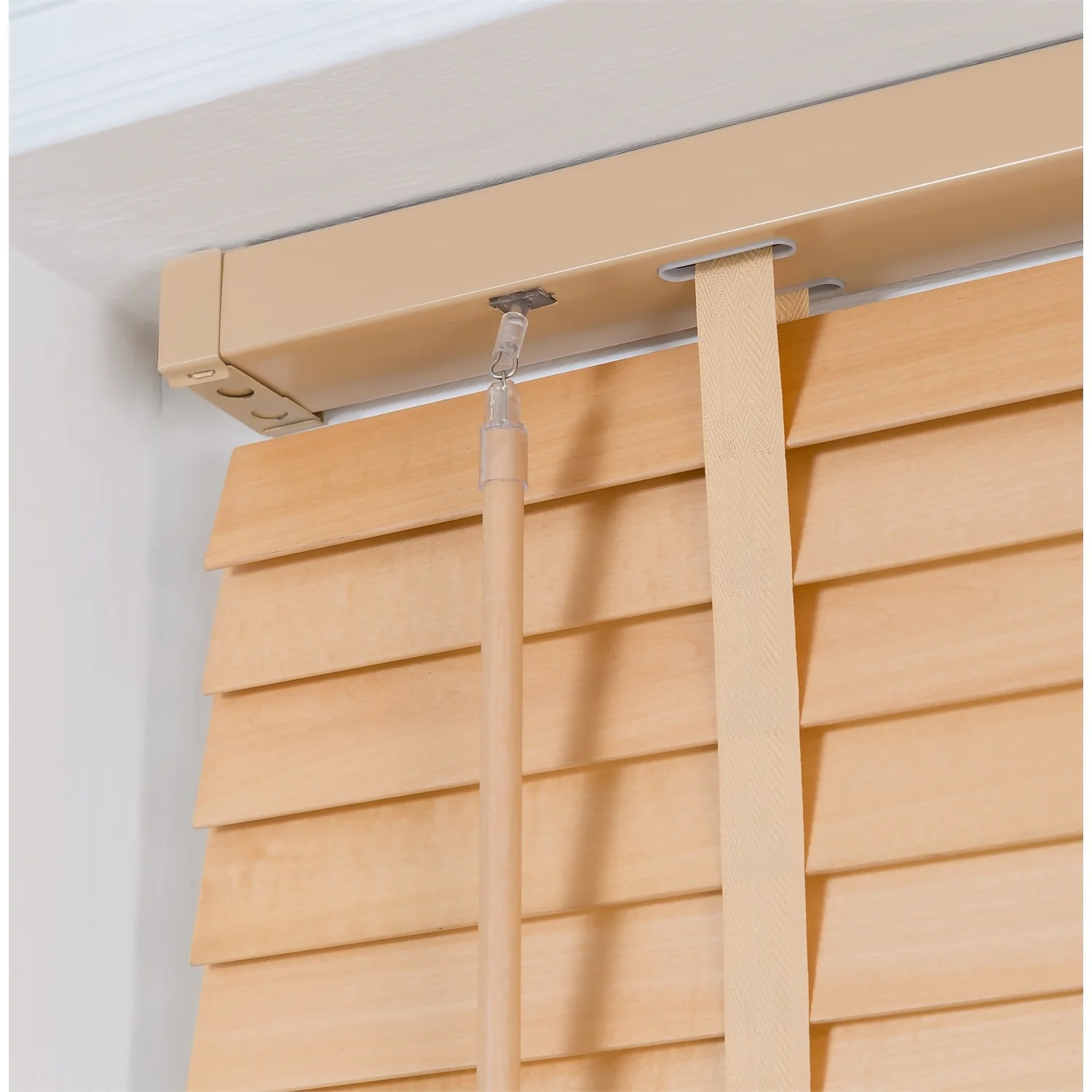 50mm Wood Venetian Blind - Natural - 80x160cm 4 50mm Wood Venetian Blind - Natural - 80x160cm - Image 4