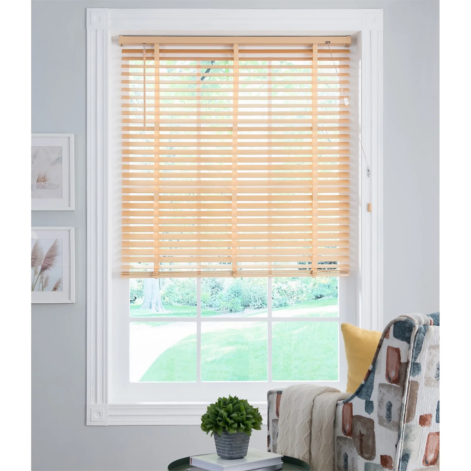 50mm Wood Venetian Blind - Natural - 90x130cm 2 50mm Wood Venetian Blind - Natural - 90x130cm - Image 2