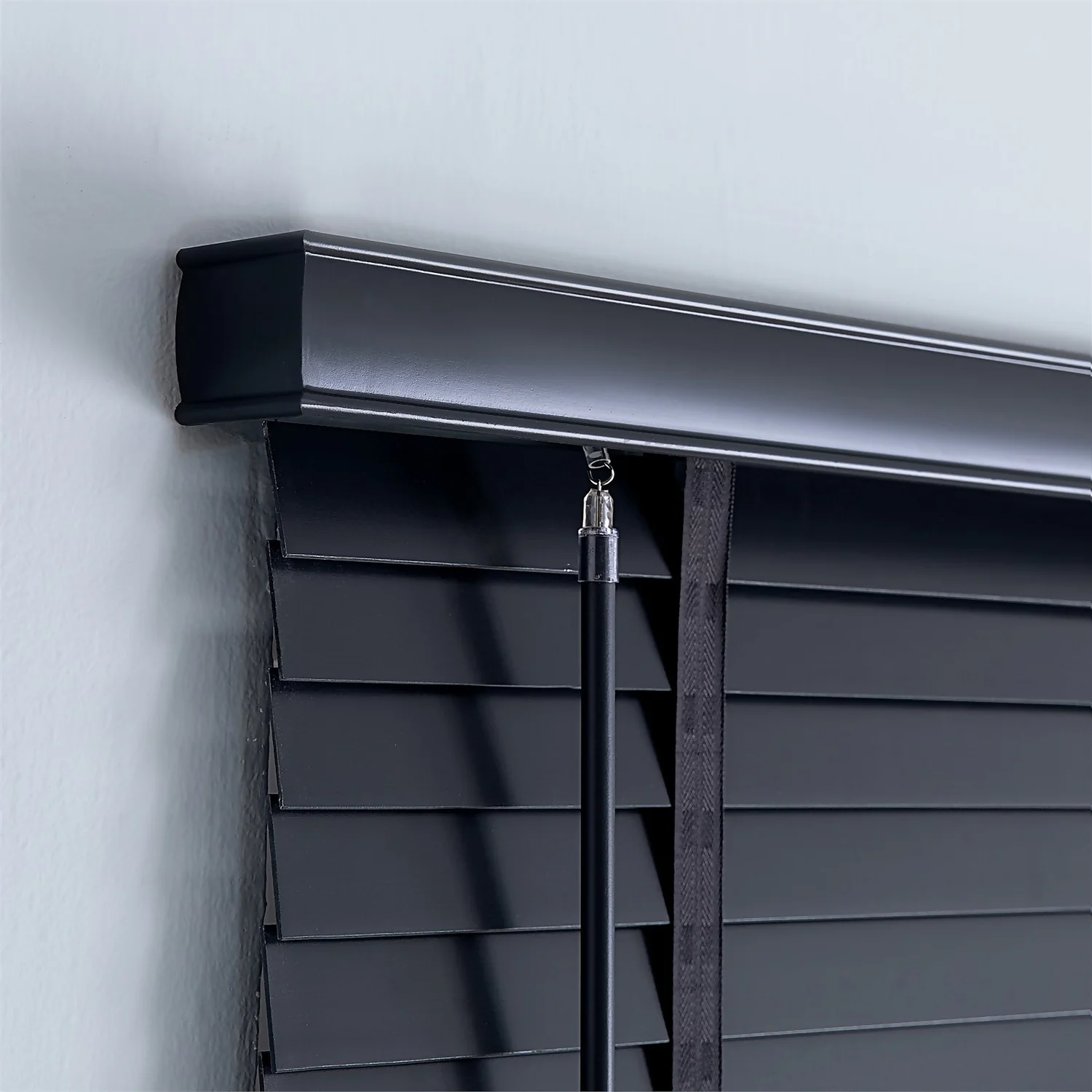 50mm Wood Venetian Blind - Slate - 90x160cm 5 50mm Wood Venetian Blind - Slate - 90x160cm - Image 5