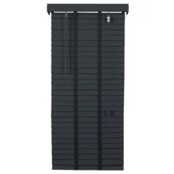 50mm Wood Venetian Blind - Slate - 180x160cm -Curver Shop 13206171 1054884243105009