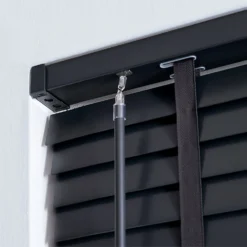 50mm Wood Venetian Blind - Slate - 120x160cm -Curver Shop 13206176 1434884242541603