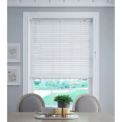 50mm Wood Venetian Blind - White - 70x130cm