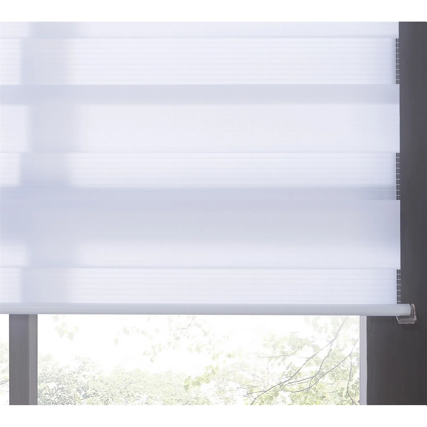 Night & Day Roller Blind - White - 120x160cm 4 Night & Day Roller Blind - White - 120x160cm - Image 4