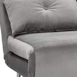 Freya Velvet Folding Sofa Bed - Grey -Curver Shop 13222764 1774933444757442