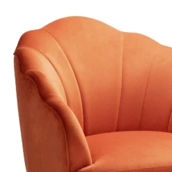 Sophia Scallop Occasional Chair - Burnt Orange 12 Sophia Scallop Occasional Chair - Burnt Orange -Curver Shop 13222770 7244920057687963