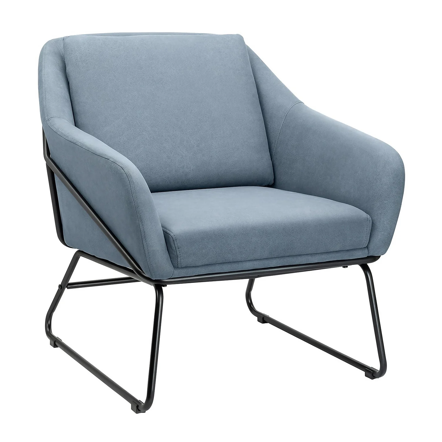 Evelyn Metal Frame Chair - Denim Blue 1 Evelyn Metal Frame Chair - Denim Blue