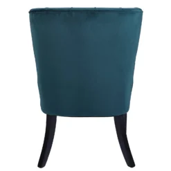 Sadie Velvet Accent Chair - Aegean Blue -Curver Shop 13223769 1564958840691306