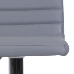Chet Height Adjustable Faux Leather Bar Stool - Grey -Curver Shop 13223770 1404927306650984