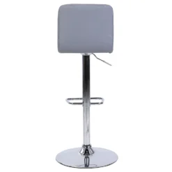 Chet Height Adjustable Faux Leather Bar Stool - Grey -Curver Shop 13223770 5794927306608099