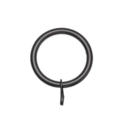 Black 25/28mm Metal Curtain Rings