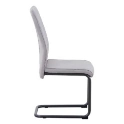 Skelby Cantilever Dining Chairs - Set Of 2 - Silver Grey 9 Skelby Cantilever Dining Chairs - Set Of 2 - Silver Grey -Curver Shop 13244352 6274947968263773