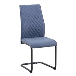Skelby Cantilever Dining Chairs - Set Of 2 - Denim Blue -Curver Shop 13244356 7644947968013900