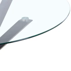 Ludlow Round Glass Dining Table - Charcoal 5 Ludlow Round Glass Dining Table - Charcoal -Curver Shop 13244362 7104947243538518