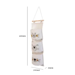 Kids 3 Pocket Hanging Organiser - Polar Bear -Curver Shop 13277677 8574929069276039