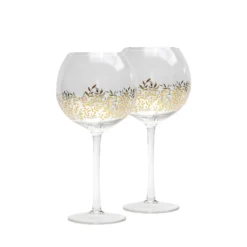 Large Gold Foil Gin Glass - Set Of 2 -Curver Shop 13302825 7144898464577187
