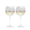 Large Gold Foil Gin Glass - Set Of 2