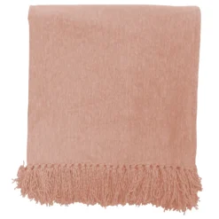 Chenille Throw - Blush - 150x180cm