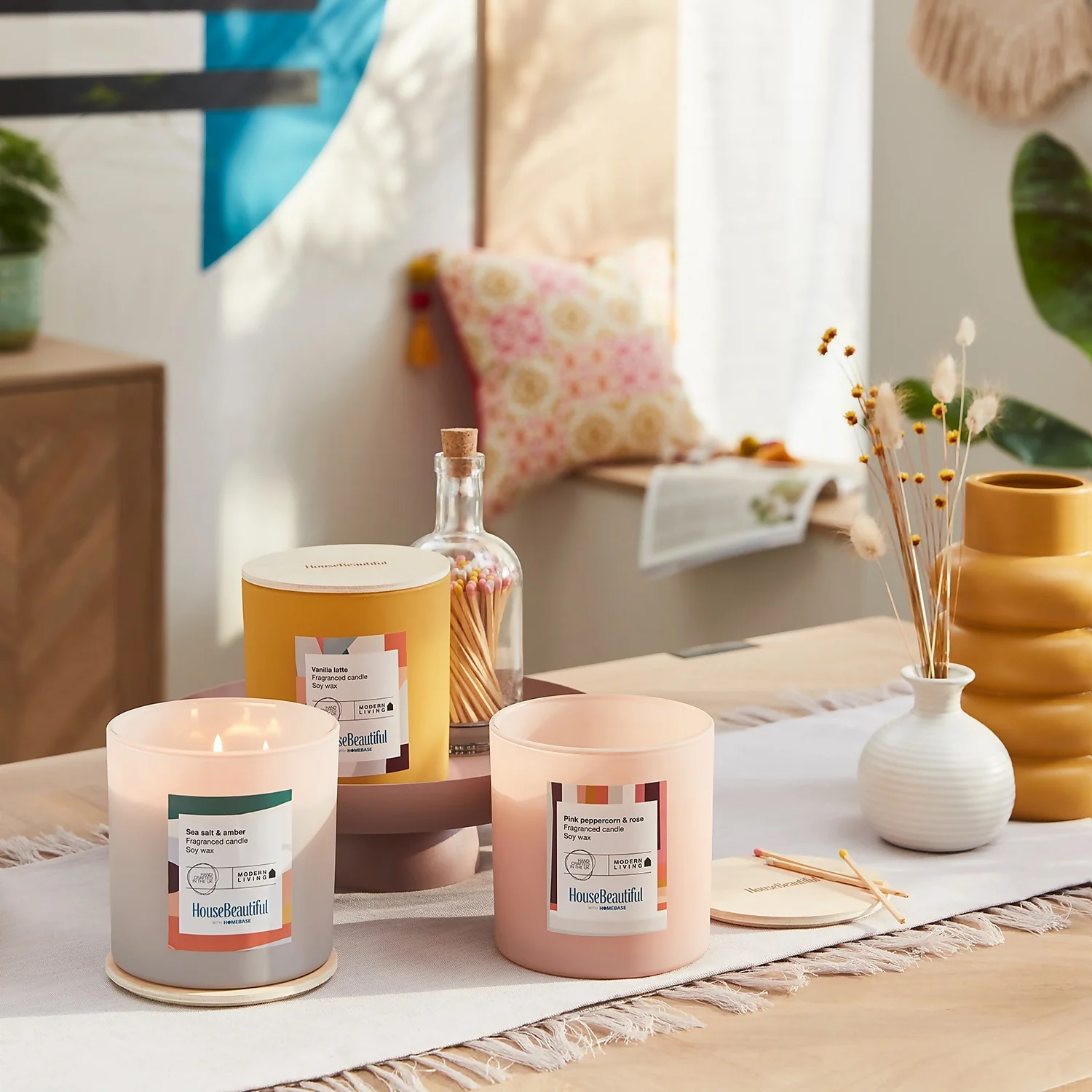 House Beautiful Sea Salt & Amber Multi Wick Candle 2 House Beautiful Sea Salt & Amber Multi Wick Candle - Image 2