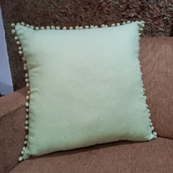 Country Living Linen Pom Poms Cushion -Curver Shop 13470276 1314929621149085