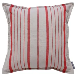 Country Living Croyde Stripe Cushion - Red