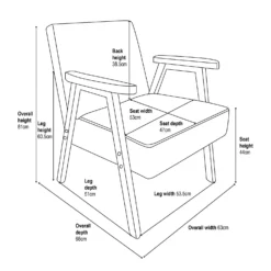 Alex Mid Century Boucle Armchair - Cream -Curver Shop 13514415 1195061732558456