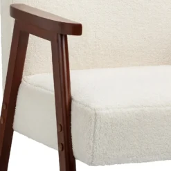 Alex Mid Century Boucle Armchair - Cream -Curver Shop 13514415 1444964543364789