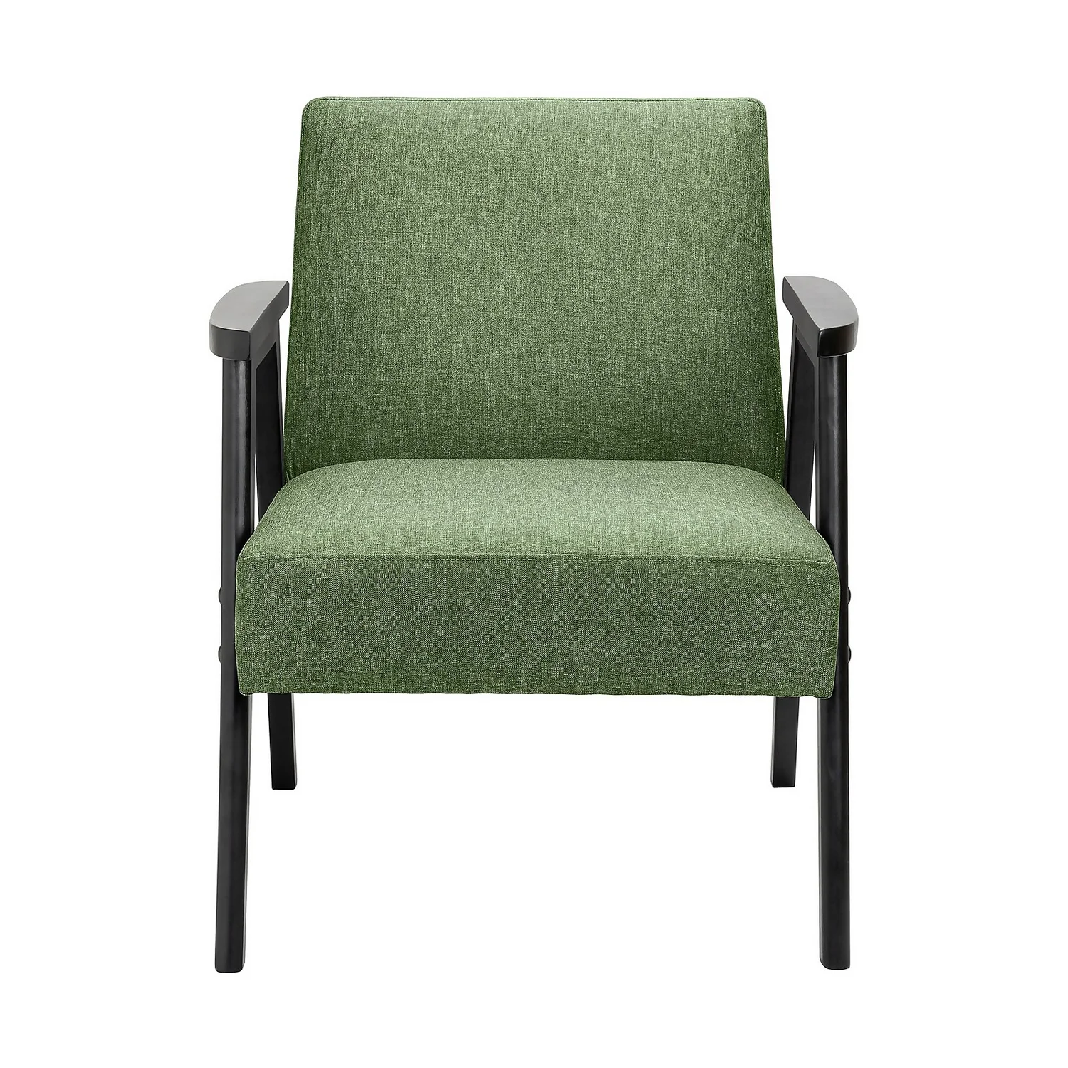Alex Mid Century Armchair - Green 2 Alex Mid Century Armchair - Green - Image 2
