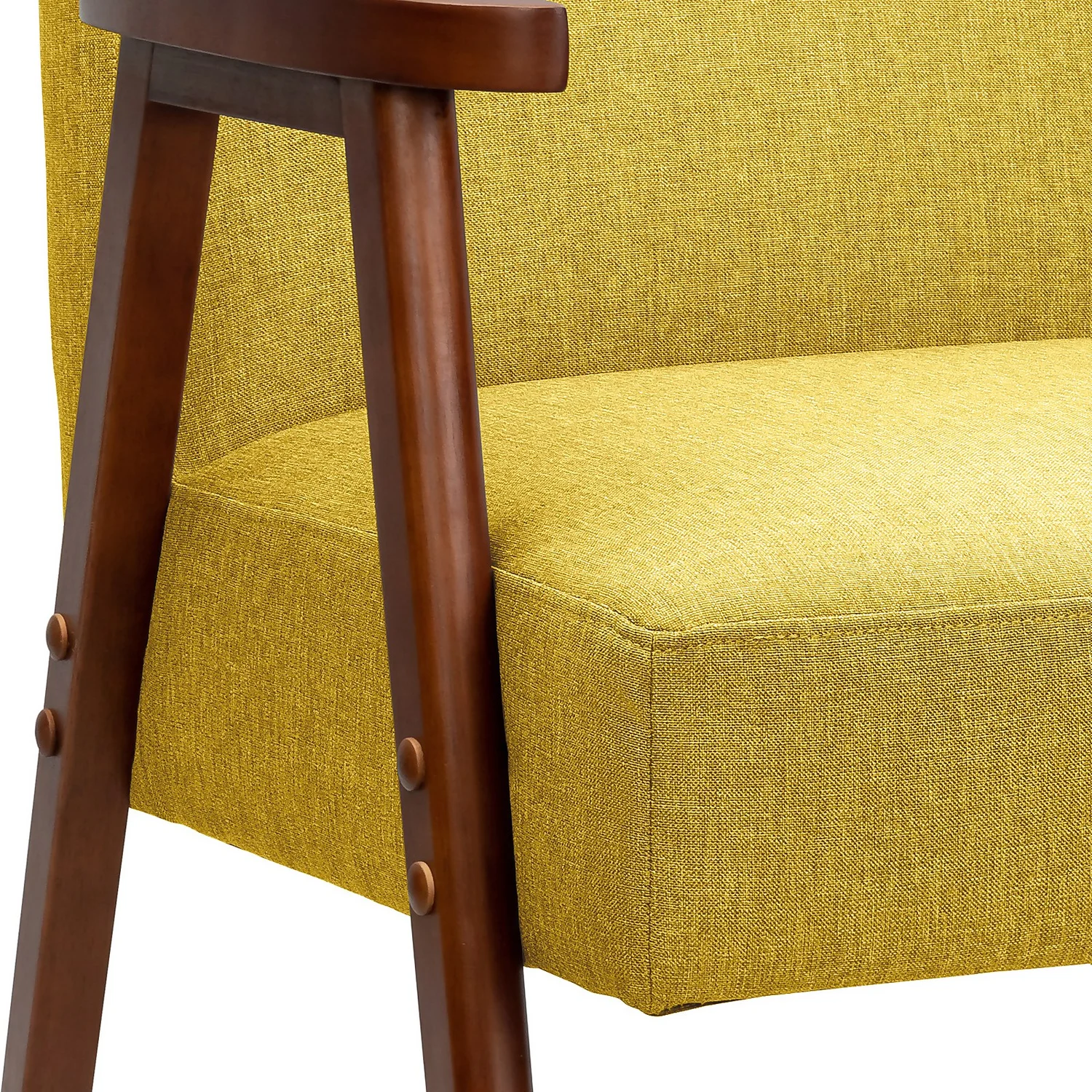 Alex Mid Century Armchair - Ochre 6 Alex Mid Century Armchair - Ochre - Image 6