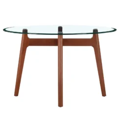 Baxter Glass & Oak Round Dining Table 8 Baxter Glass & Oak Round Dining Table -Curver Shop 13514421 3864963831891665