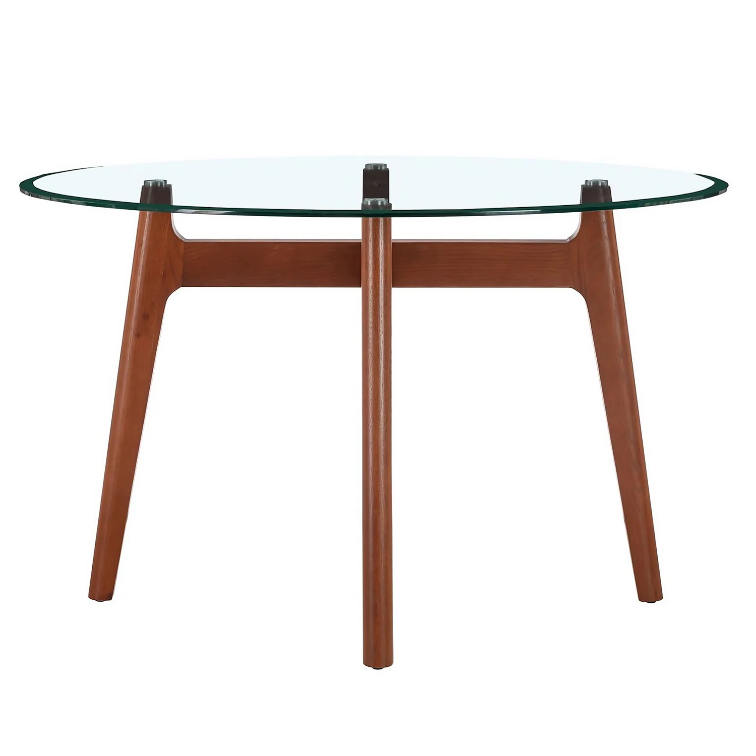 Baxter Glass & Oak Round Dining Table 3 Baxter Glass & Oak Round Dining Table - Image 3