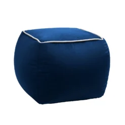 Pippa Square Pouffe - Blue