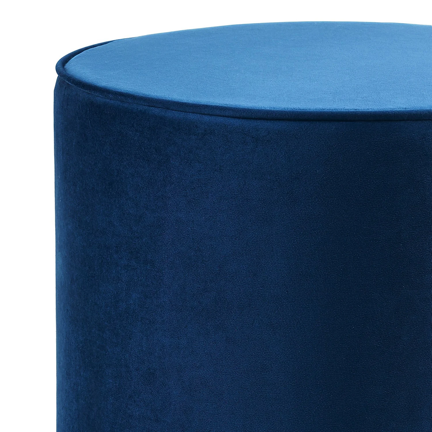 Pippa Round Pouffe - Blue 7 Pippa Round Pouffe - Blue - Image 7