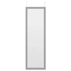 Over Door Hanging Mirror - 120x30cm - Grey