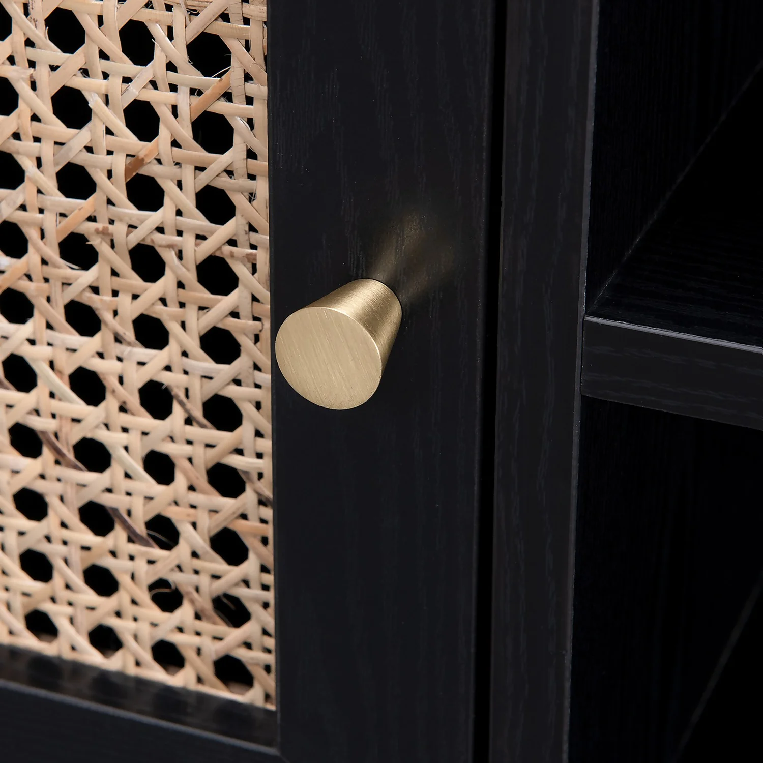 Kubu Rattan TV Stand - Black 6 Kubu Rattan TV Stand - Black - Image 6